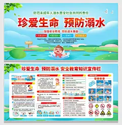 珍爱生命预防溺水防溺水安全知识海报