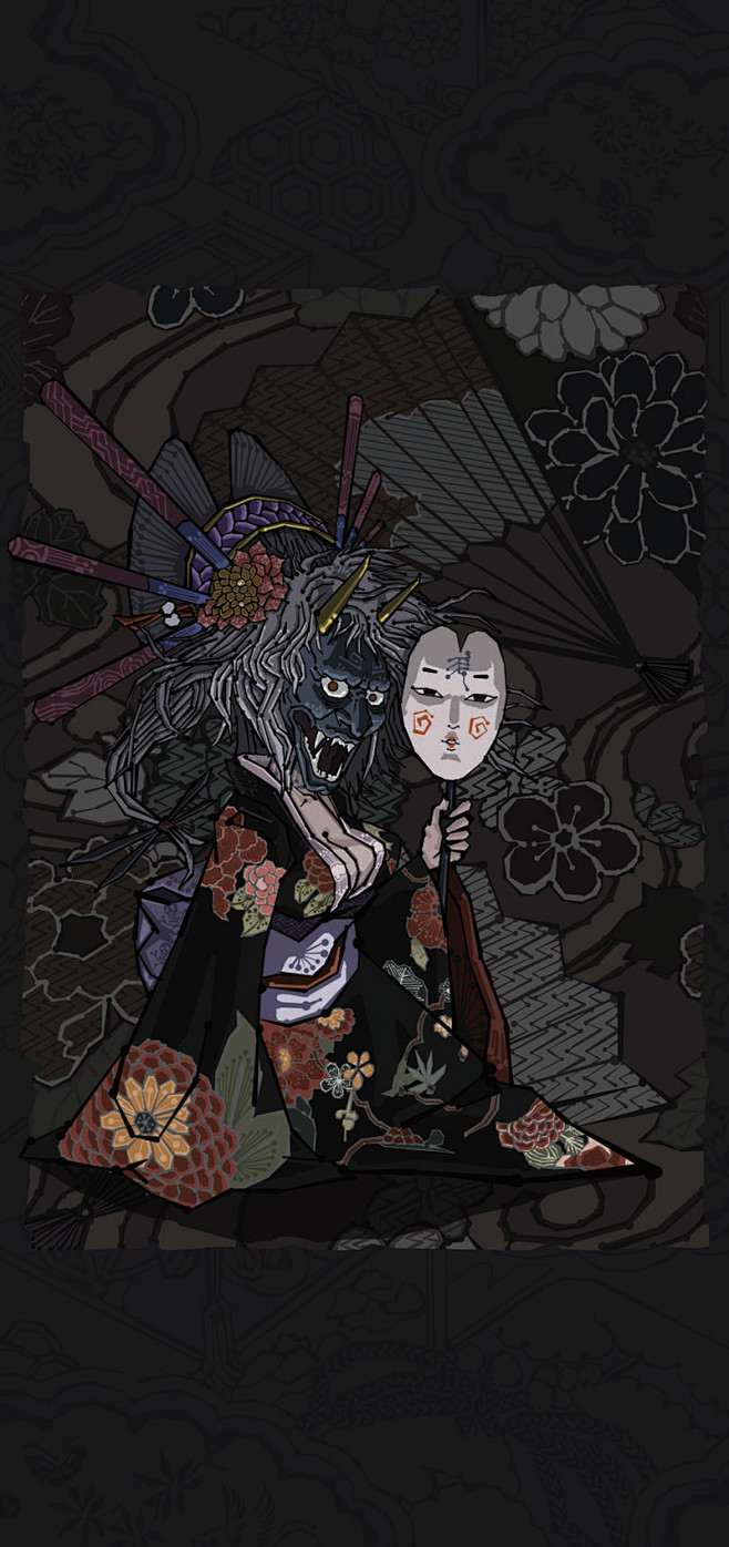 venom7的插画鬼怪