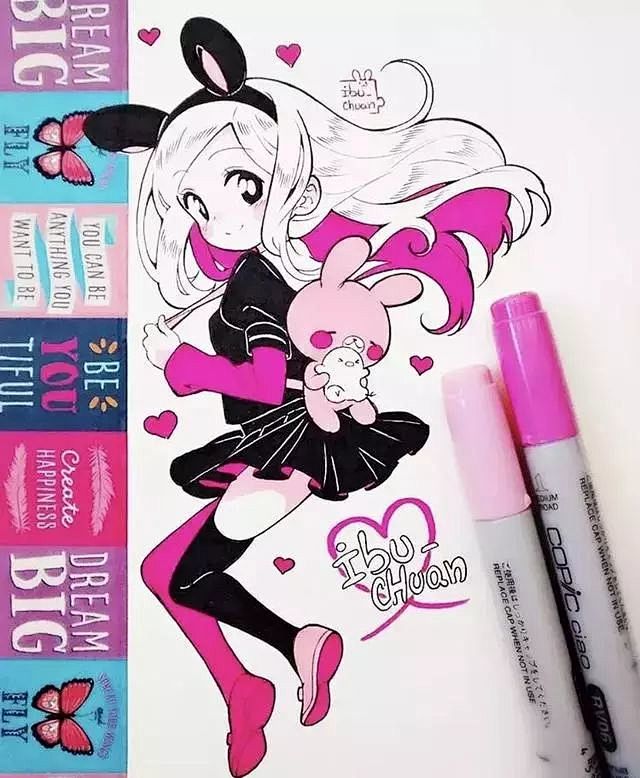 线稿古风室内服装景观等希望你们喜欢的我们都有动漫图片手绘马克笔