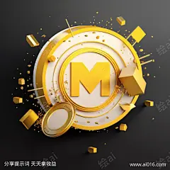 被几何元素包围的金币_提示词查看_Midjourneyai绘图工具关键词描述词咒语_1024X1024像素-建模,渲染,几何,金币,标志,立体,矢量插画-提示词编号:2023071014088351-绘ai-www.ai016.com