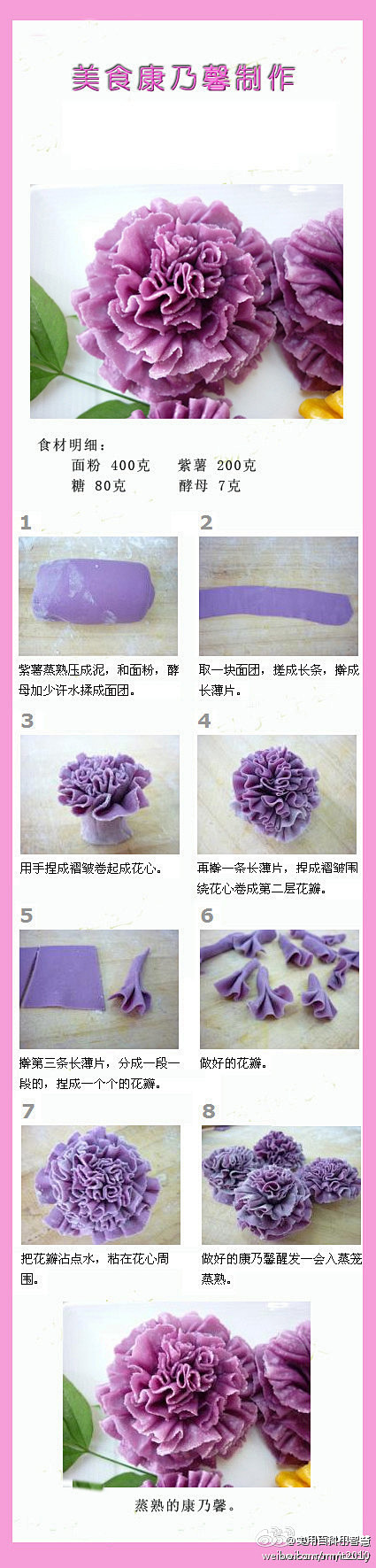 @实用百科小智慧：DIY：制作一朵可以吃...