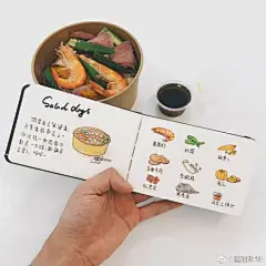 【深夜手绘美食手账】
绘画每天画画
@弱冠年华 绘 ​​​​