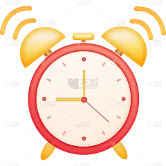营销卖货闹钟拟物风格emoji贴纸