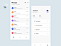 Chat List interface design ui interface appui personal center 个人中心 message list messgae 消息列表 聊天列表 list chat list 界面设计
