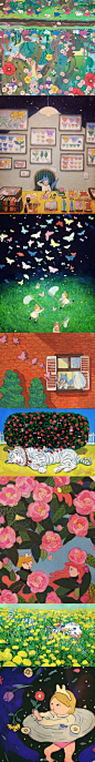 日本插画师Ikegami Yoriyuki ​ ​​​​