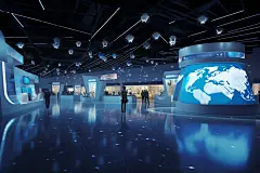 科学技术现代科技展厅摄影图