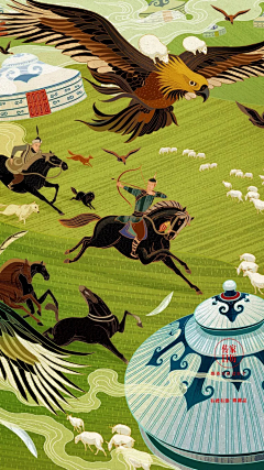 SENING_森ing采集到大场景插画