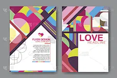 情人节宣传册布局模板设计