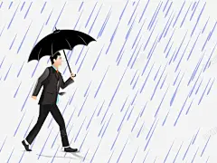 手绘下雨天高清素材 下雨天 手绘 撑伞 元素 免抠png 设计图片 免费下载