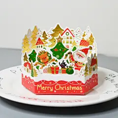 卡小姐台湾season西式立体贺卡圣诞树围林摆件造型卡片圣诞节礼物-淘宝网