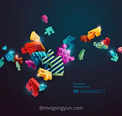 几何蒸汽风立方球体Ai矢量元素Abstract :  