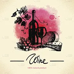 葡萄酒年份背景