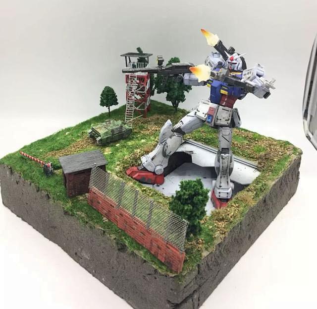 佳作：高达动漫迷的跨越时空模型合作