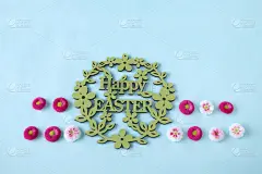 复活节,可爱的,粉红色,贺卡,清新,彩色背景,简单,春天,背景,消息