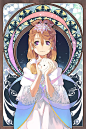 Tags: Anime, juby, Lily Of The Valley, Art Nouveau, Ice, Snowflakes