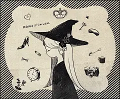 可爱的小魔女插画图片__手绘插画  _急急如率令-B30769306B- -P1330000306P- _T2019623 ?yqr=13200736# _画采下来_T2019623 