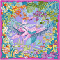 Scarf 90 Hermès | Flamingo Party - perfect with camels and Browns in colder months!