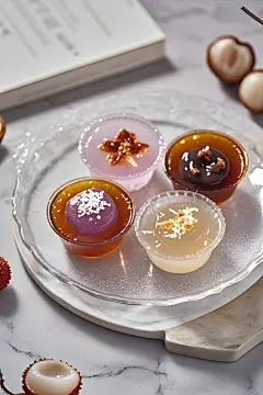 钵仔糕糕点美食摄影