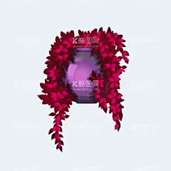 png格式植物花卉手绘素材  - 源文件下载【酷图网】插画,卡通,花型,手绘,盆栽,植物,花卉,素材,插图,花朵,藤蔓,