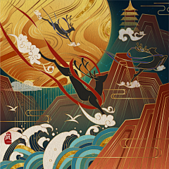 不知道起个什么名字采集到插画风
