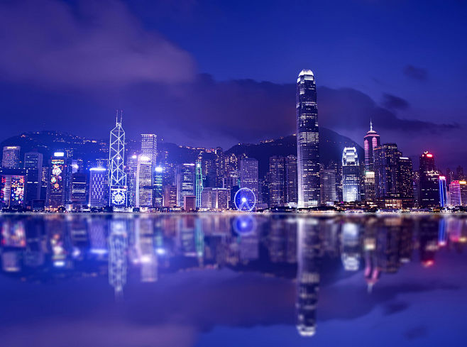 Hong Kong skyline by...