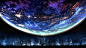 General 1536x864 Moon sky stars night cityscape