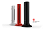 Philips cordless phone M3 LINEA | 2014 : The LINEA was conceived as an entry-level addition to the Philips design line of cordless phones. The vertical design direction led to a very pure and striking object which perfectly integrates into modern living s