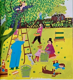 In the Garden
by Noëlle Smit (ins: studionoelle)

简介：来看看我们的菜园！ 了解我们如何在四季中工作，如何让植物和花朵生长。我们在春天播种，在夏天吃浆果，在秋天摘水果。 绚丽多彩的插图逐页展示了菜园的生长规律。

儿童插画超话#每日分享绘本##绘本#
店里现货，实拍图会有色差。 ​​​​