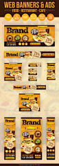 Food Web Banners & Advertise - PSD Templates - GraphicRiver Item for Sale