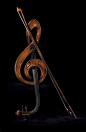 Violin by ozlemarc. I think this was a graphic creation, but wouldn't it be cool if it were a real instrument?