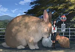 大隻版一樣可以萌！　30個「巨大化動物插圖」躺肚肚超療癒❤
 : 如果貓咪、狗狗等動物突然變大，變得比我們大得多，世界會是什麼樣？日本藝術家Ariduka55創作了一系列插畫，展示了一個動物巨大化的奇幻世界。這些毛茸茸的動物不僅超大，還超溫柔，簡直比平時可愛一萬倍！