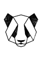 Geometrische Tier Panda Kunst Panda-Print Panda von MgdDesign