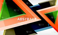 技术未来几何3d形状，最小抽象背景