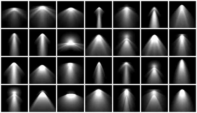 高品质聚光灯灯光照射光线射灯photoshop笔刷素材聚光灯笔刷射灯笔刷