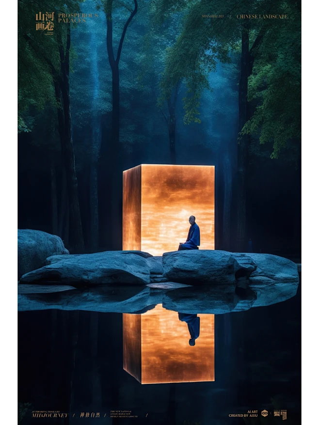 禅修自然 禅意摄影 AI绘画