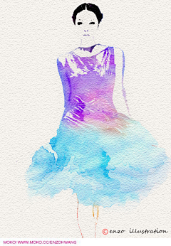 Cicely_采集到{Watercolor-Fashion }