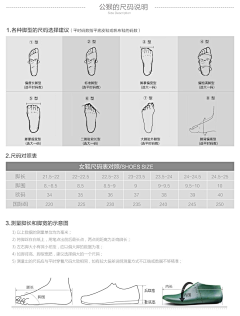 依-丫丫采集到鞋尺码表