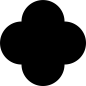 花瓣素材_四瓣花几何形状_175377363