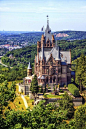 Schloss Drachenburg, Germany. The inspiration for Sleeping Beauty castle - Disneyworld.: