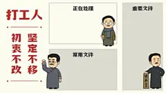 【南门网】广告 背景 打工人 壁纸 PC 电脑 鲁迅
