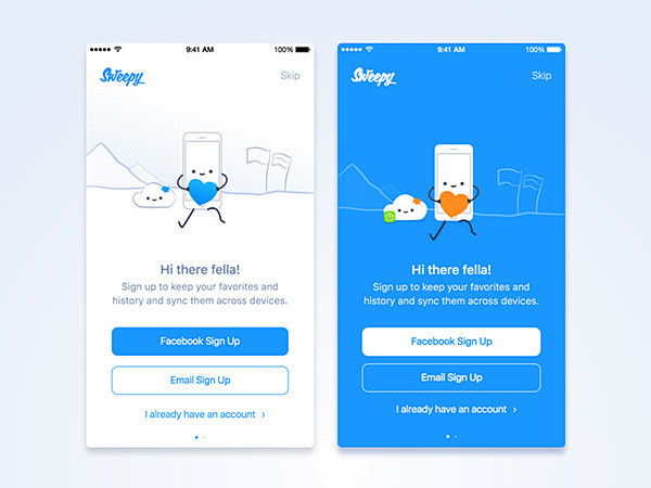 17个优秀的APP登录界面UI设计效果欣...