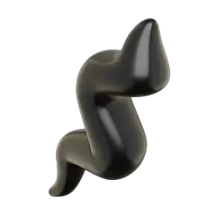 抽象几何三维涂鸦线条立体PNG