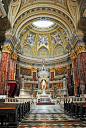 Inside St. Stephen's Basilica, Hungary