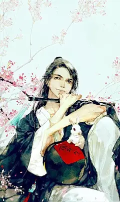 忘川河畔，奈何桥旁。
前世今生，终是逃不过，逃不过那一眼初见。
从此，任他人风情万种，我只对你情有独钟。
任弱水三千纠缠，我只为一瓢断肠。
古风人物插画。分享图片／via 花酒清明
#古风图鉴##古风图片##古风美男子# ​​​​
