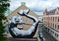 New Environmental Street Art by ROA street art 