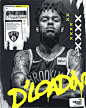 NBA art sports basketball Nike adidas dangelo russell Brooklyn Nets hoops SLAM
