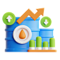 Oil Commodity 3D Icon