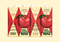 Ridna Marka : Juice packaging series created for Ridna Marka brand consist of four flavors. The idea was to recreate USSR retro style. 