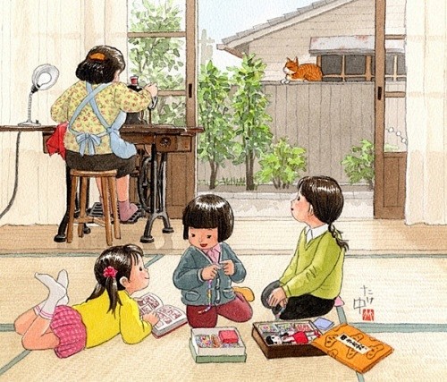 美好的童年：竹中俊裕插画欣赏