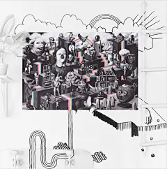 宜家邀请国际知名插画艺术家合作的限量海报“ART EVENT 2017” ，太赞了这个！ ​​​​